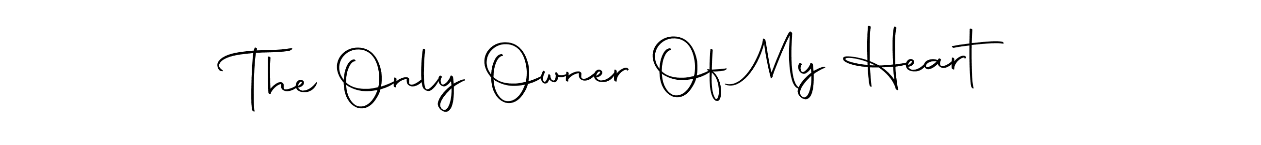 The Only Owner Of My Heart stylish signature style. Best Handwritten Sign (Autography-DOLnW) for my name. Handwritten Signature Collection Ideas for my name The Only Owner Of My Heart. The Only Owner Of My Heart signature style 10 images and pictures png