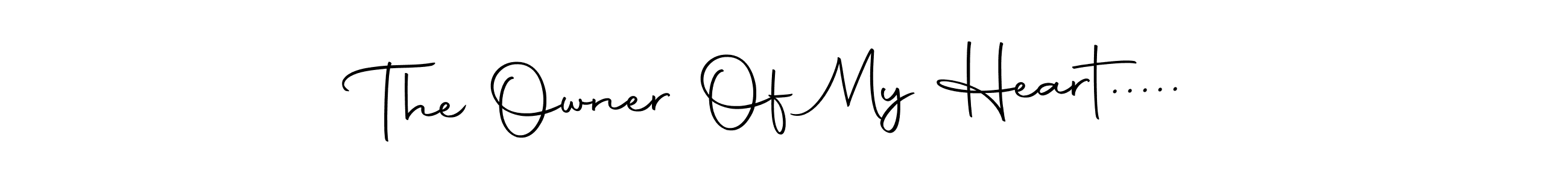 The best way (Autography-DOLnW) to make a short signature is to pick only two or three words in your name. The name The Owner Of My Heart..... include a total of six letters. For converting this name. The Owner Of My Heart..... signature style 10 images and pictures png