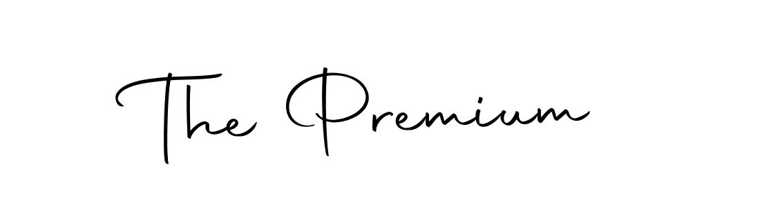 Design your own signature with our free online signature maker. With this signature software, you can create a handwritten (Autography-DOLnW) signature for name The Premium. The Premium signature style 10 images and pictures png