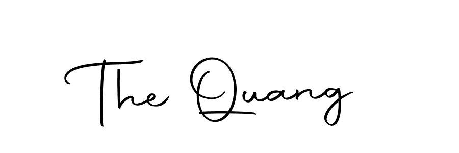 Create a beautiful signature design for name The Quang. With this signature (Autography-DOLnW) fonts, you can make a handwritten signature for free. The Quang signature style 10 images and pictures png