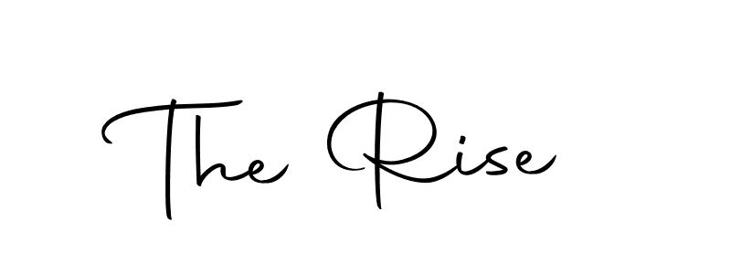 Design your own signature with our free online signature maker. With this signature software, you can create a handwritten (Autography-DOLnW) signature for name The Rise. The Rise signature style 10 images and pictures png