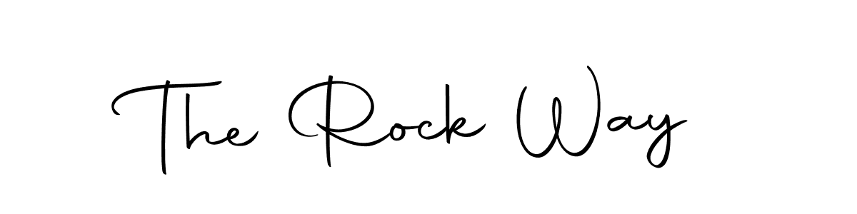 This is the best signature style for the The Rock Way name. Also you like these signature font (Autography-DOLnW). Mix name signature. The Rock Way signature style 10 images and pictures png