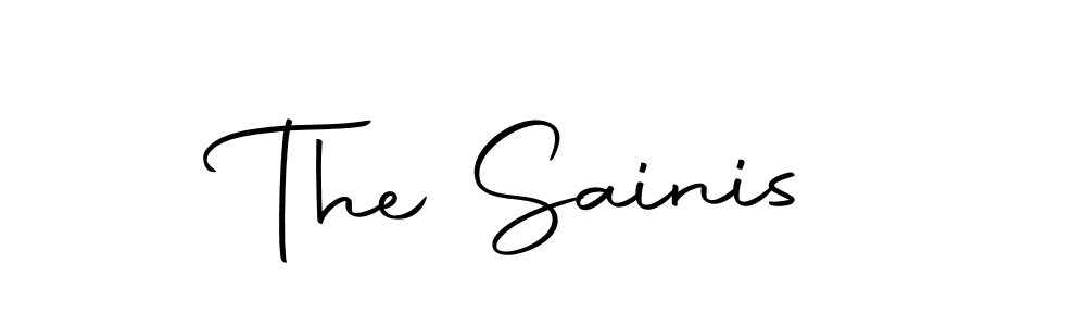 How to make The Sainis name signature. Use Autography-DOLnW style for creating short signs online. This is the latest handwritten sign. The Sainis signature style 10 images and pictures png