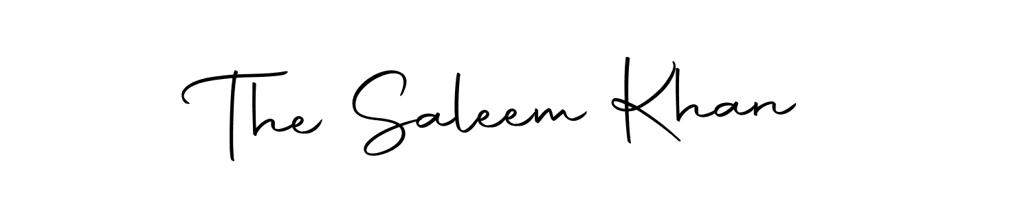 You should practise on your own different ways (Autography-DOLnW) to write your name (The Saleem Khan) in signature. don't let someone else do it for you. The Saleem Khan signature style 10 images and pictures png
