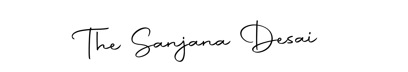 The Sanjana Desai stylish signature style. Best Handwritten Sign (Autography-DOLnW) for my name. Handwritten Signature Collection Ideas for my name The Sanjana Desai. The Sanjana Desai signature style 10 images and pictures png