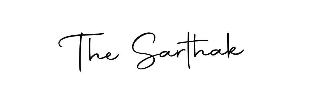 Make a beautiful signature design for name The Sarthak. With this signature (Autography-DOLnW) style, you can create a handwritten signature for free. The Sarthak signature style 10 images and pictures png