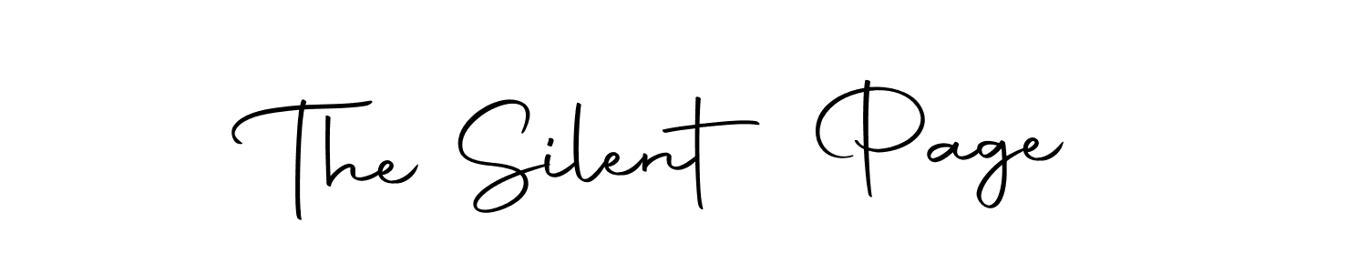 Make a beautiful signature design for name The Silent Page. Use this online signature maker to create a handwritten signature for free. The Silent Page signature style 10 images and pictures png