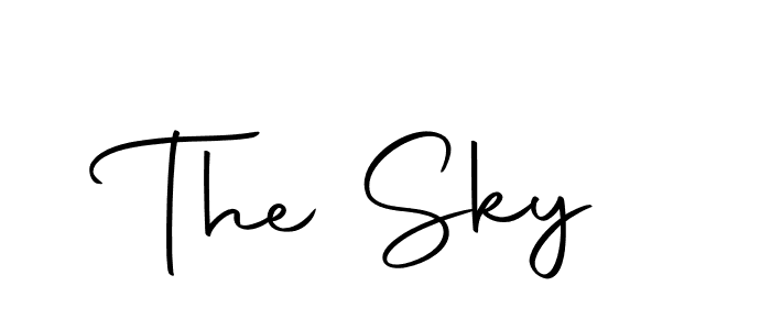 The Sky stylish signature style. Best Handwritten Sign (Autography-DOLnW) for my name. Handwritten Signature Collection Ideas for my name The Sky. The Sky signature style 10 images and pictures png