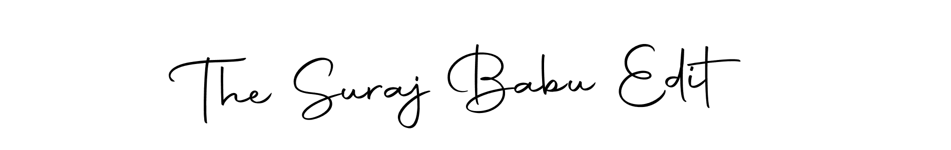 How to make The Suraj Babu Edit signature? Autography-DOLnW is a professional autograph style. Create handwritten signature for The Suraj Babu Edit name. The Suraj Babu Edit signature style 10 images and pictures png