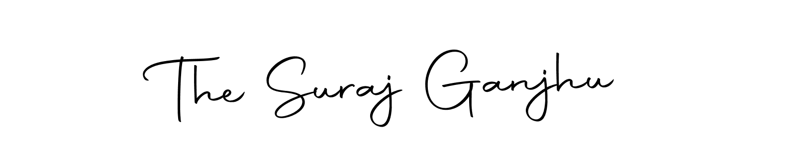 Design your own signature with our free online signature maker. With this signature software, you can create a handwritten (Autography-DOLnW) signature for name The Suraj Ganjhu. The Suraj Ganjhu signature style 10 images and pictures png