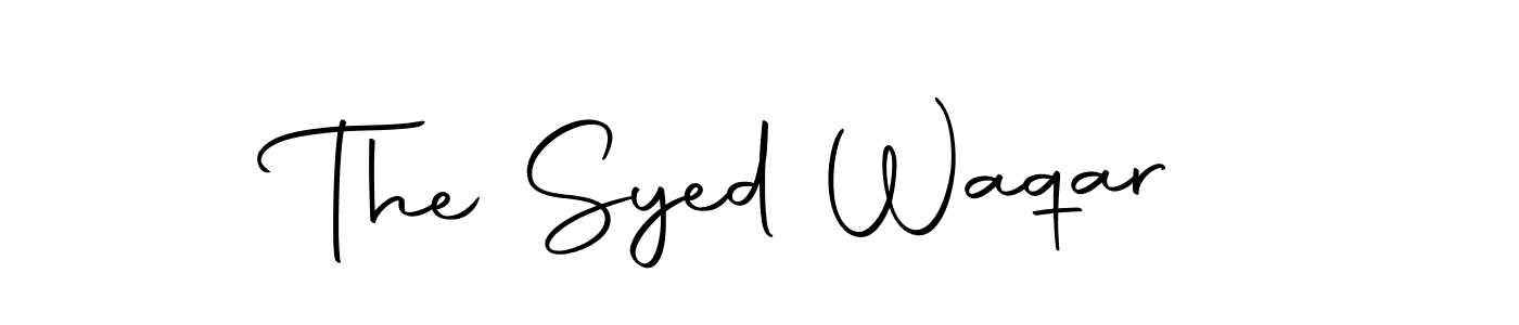 Use a signature maker to create a handwritten signature online. With this signature software, you can design (Autography-DOLnW) your own signature for name The Syed Waqar. The Syed Waqar signature style 10 images and pictures png