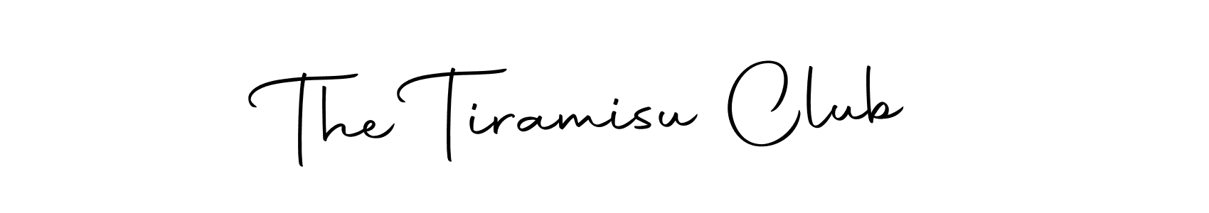 This is the best signature style for the The Tiramisu Club name. Also you like these signature font (Autography-DOLnW). Mix name signature. The Tiramisu Club signature style 10 images and pictures png