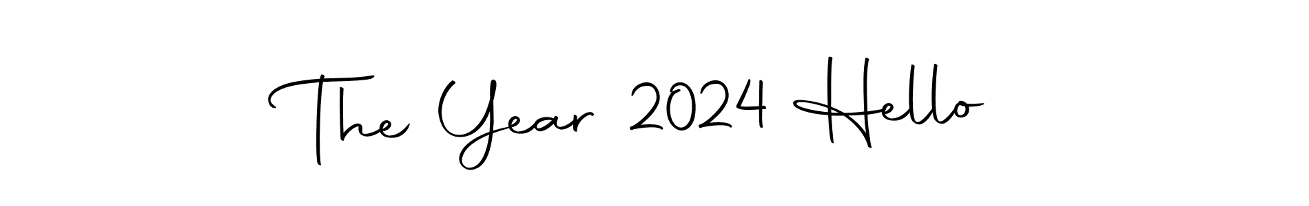 Make a short The Year 2024 Hello signature style. Manage your documents anywhere anytime using Autography-DOLnW. Create and add eSignatures, submit forms, share and send files easily. The Year 2024 Hello signature style 10 images and pictures png