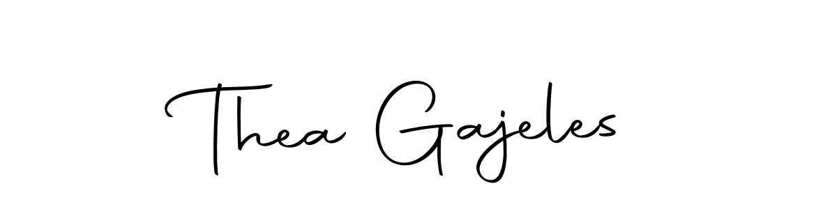 How to make Thea Gajeles name signature. Use Autography-DOLnW style for creating short signs online. This is the latest handwritten sign. Thea Gajeles signature style 10 images and pictures png