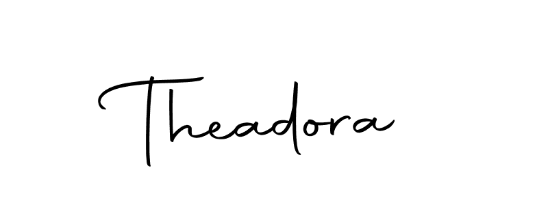 Create a beautiful signature design for name Theadora. With this signature (Autography-DOLnW) fonts, you can make a handwritten signature for free. Theadora signature style 10 images and pictures png