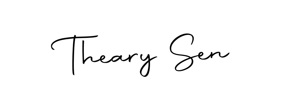 The best way (Autography-DOLnW) to make a short signature is to pick only two or three words in your name. The name Theary Sen include a total of six letters. For converting this name. Theary Sen signature style 10 images and pictures png