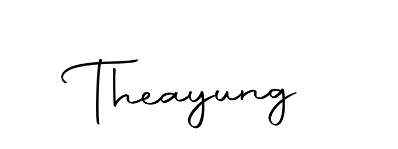 How to make Theayung signature? Autography-DOLnW is a professional autograph style. Create handwritten signature for Theayung name. Theayung signature style 10 images and pictures png