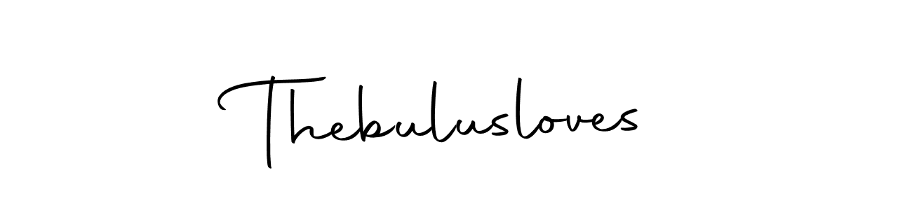 How to make Thebulusloves signature? Autography-DOLnW is a professional autograph style. Create handwritten signature for Thebulusloves name. Thebulusloves signature style 10 images and pictures png