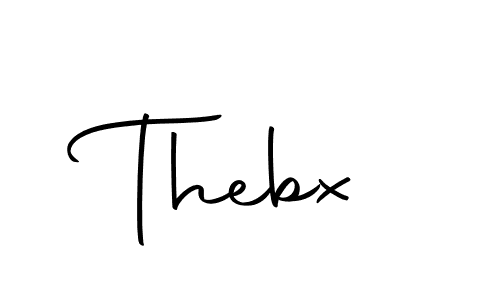 You should practise on your own different ways (Autography-DOLnW) to write your name (Thebx) in signature. don't let someone else do it for you. Thebx signature style 10 images and pictures png