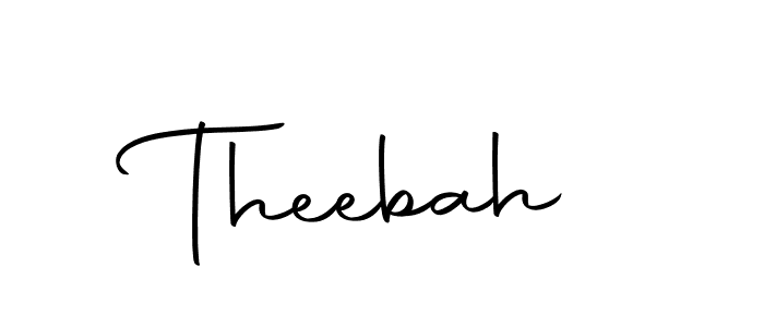 How to make Theebah signature? Autography-DOLnW is a professional autograph style. Create handwritten signature for Theebah name. Theebah signature style 10 images and pictures png