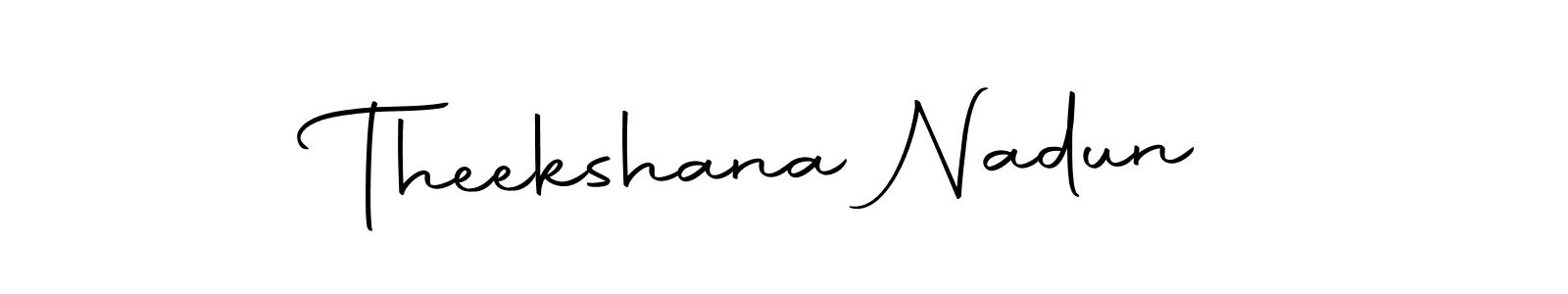 if you are searching for the best signature style for your name Theekshana Nadun. so please give up your signature search. here we have designed multiple signature styles  using Autography-DOLnW. Theekshana Nadun signature style 10 images and pictures png