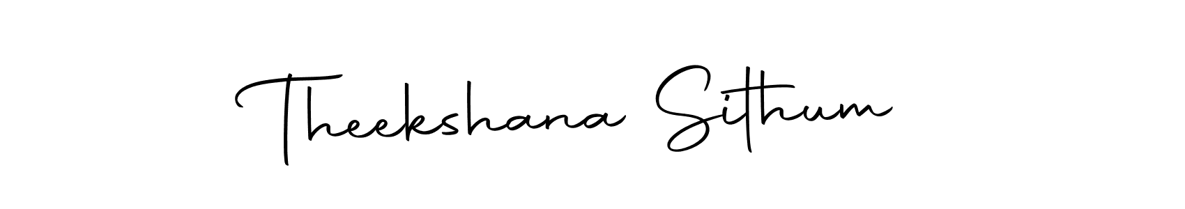 Make a beautiful signature design for name Theekshana Sithum. With this signature (Autography-DOLnW) style, you can create a handwritten signature for free. Theekshana Sithum signature style 10 images and pictures png