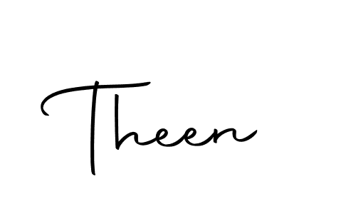 Use a signature maker to create a handwritten signature online. With this signature software, you can design (Autography-DOLnW) your own signature for name Theen. Theen signature style 10 images and pictures png