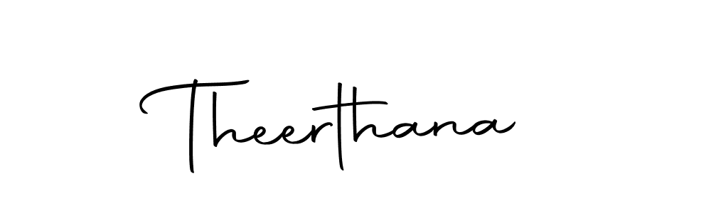 Also we have Theerthana name is the best signature style. Create professional handwritten signature collection using Autography-DOLnW autograph style. Theerthana signature style 10 images and pictures png