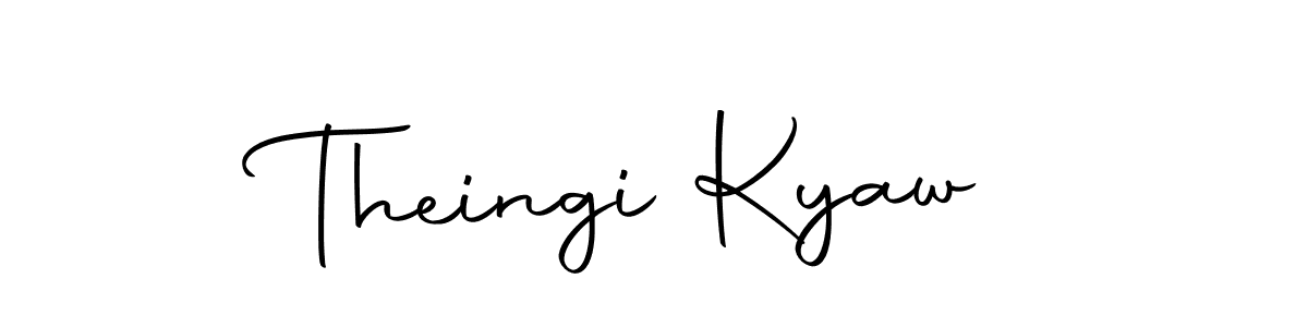 How to make Theingi Kyaw signature? Autography-DOLnW is a professional autograph style. Create handwritten signature for Theingi Kyaw name. Theingi Kyaw signature style 10 images and pictures png