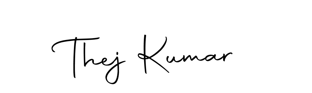 Design your own signature with our free online signature maker. With this signature software, you can create a handwritten (Autography-DOLnW) signature for name Thej Kumar. Thej Kumar signature style 10 images and pictures png