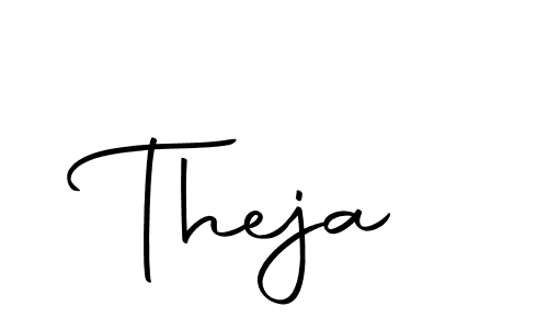 The best way (Autography-DOLnW) to make a short signature is to pick only two or three words in your name. The name Theja include a total of six letters. For converting this name. Theja signature style 10 images and pictures png