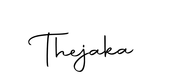 Design your own signature with our free online signature maker. With this signature software, you can create a handwritten (Autography-DOLnW) signature for name Thejaka. Thejaka signature style 10 images and pictures png