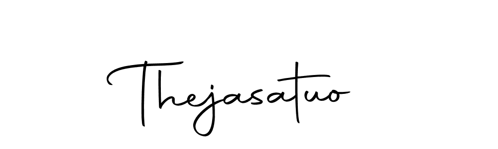 How to Draw Thejasatuo signature style? Autography-DOLnW is a latest design signature styles for name Thejasatuo. Thejasatuo signature style 10 images and pictures png