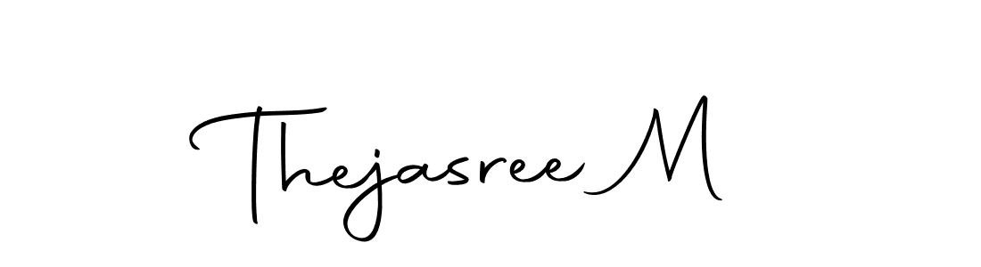 You can use this online signature creator to create a handwritten signature for the name Thejasree M. This is the best online autograph maker. Thejasree M signature style 10 images and pictures png