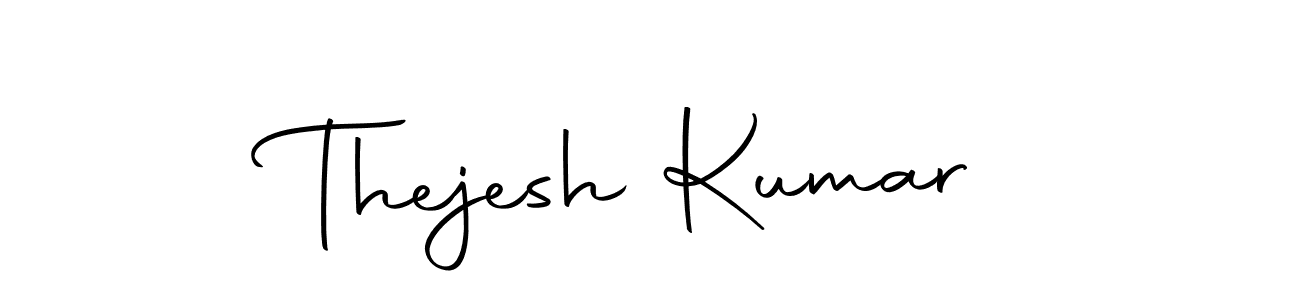 Create a beautiful signature design for name Thejesh Kumar. With this signature (Autography-DOLnW) fonts, you can make a handwritten signature for free. Thejesh Kumar signature style 10 images and pictures png