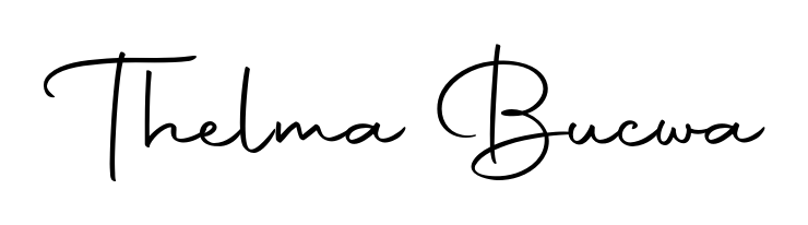 The Autography-DOLnW font gives name Thelma Bucwa a signature that looks effortless yet distinguished. Download high-res PNG instantly. Thelma Bucwa signature style 10 images and pictures png