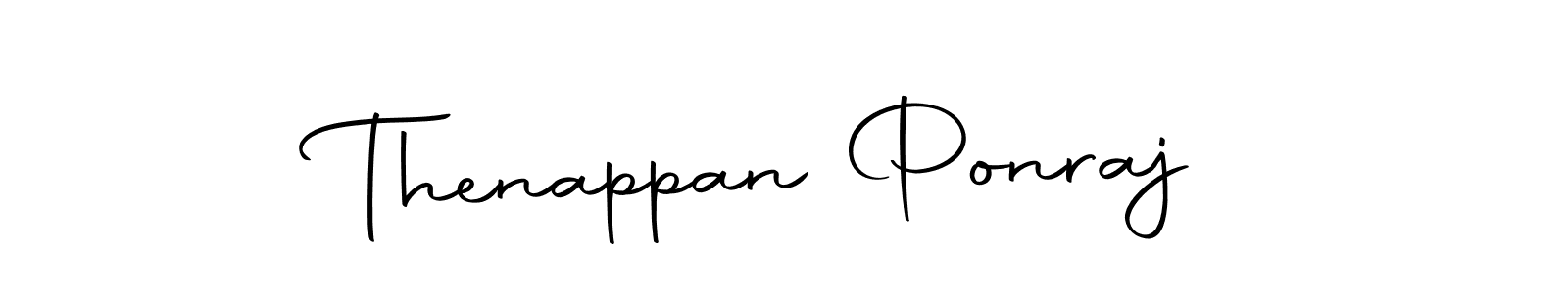 How to make Thenappan Ponraj name signature. Use Autography-DOLnW style for creating short signs online. This is the latest handwritten sign. Thenappan Ponraj signature style 10 images and pictures png