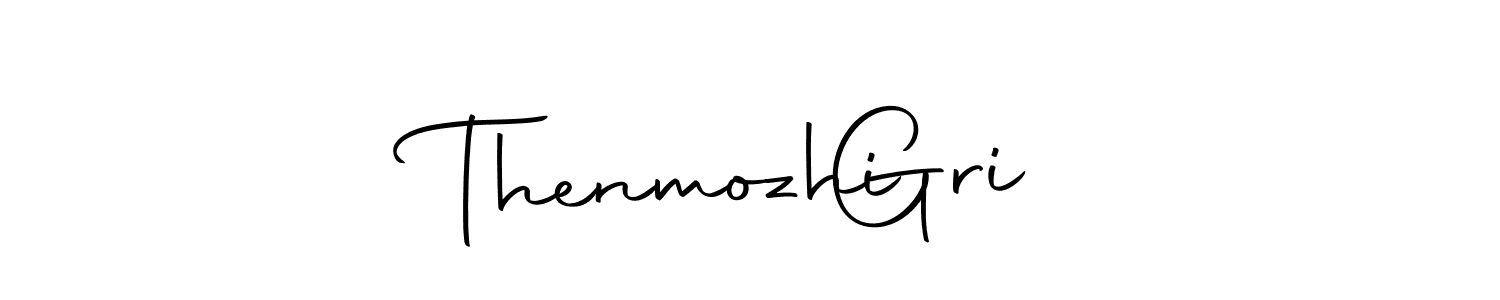 Create a beautiful signature design for name Thenmozhi   Gri. With this signature (Autography-DOLnW) fonts, you can make a handwritten signature for free. Thenmozhi   Gri signature style 10 images and pictures png