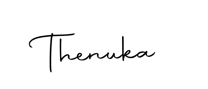 Use a signature maker to create a handwritten signature online. With this signature software, you can design (Autography-DOLnW) your own signature for name Thenuka. Thenuka signature style 10 images and pictures png