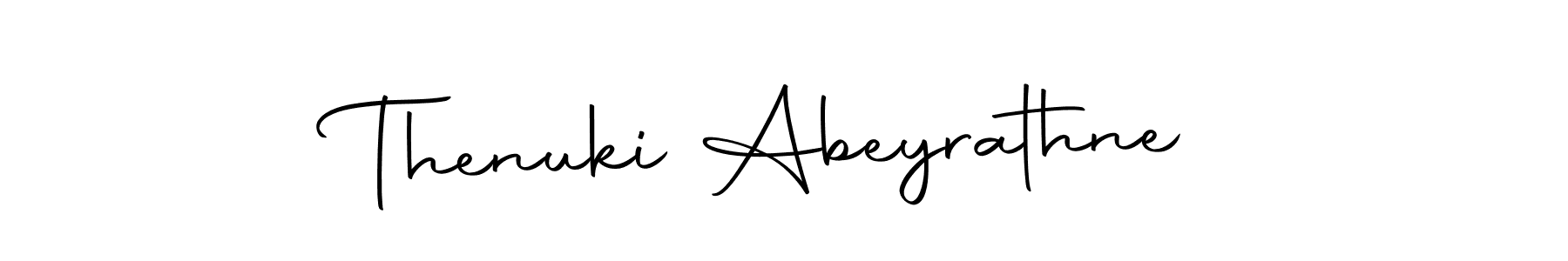 Make a short Thenuki Abeyrathne signature style. Manage your documents anywhere anytime using Autography-DOLnW. Create and add eSignatures, submit forms, share and send files easily. Thenuki Abeyrathne signature style 10 images and pictures png