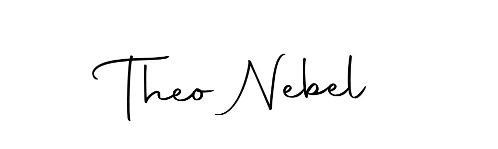 You should practise on your own different ways (Autography-DOLnW) to write your name (Theo Nebel) in signature. don't let someone else do it for you. Theo Nebel signature style 10 images and pictures png