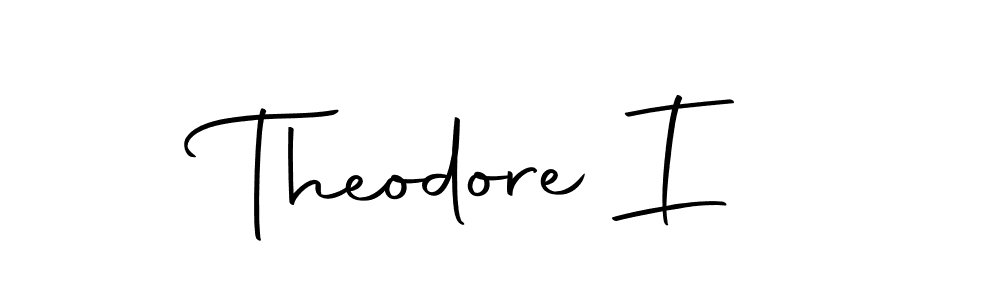 Design your own signature with our free online signature maker. With this signature software, you can create a handwritten (Autography-DOLnW) signature for name Theodore I. Theodore I signature style 10 images and pictures png