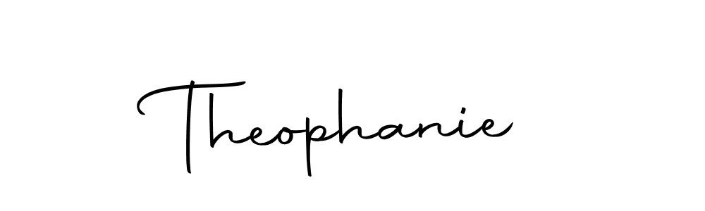 The best way (Autography-DOLnW) to make a short signature is to pick only two or three words in your name. The name Theophanie include a total of six letters. For converting this name. Theophanie signature style 10 images and pictures png