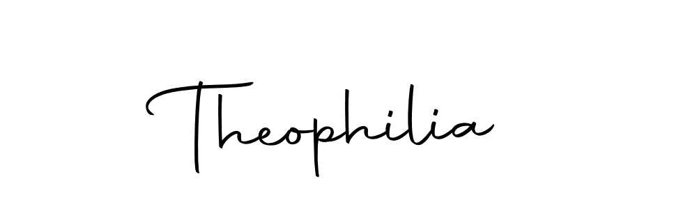 Make a beautiful signature design for name Theophilia. Use this online signature maker to create a handwritten signature for free. Theophilia signature style 10 images and pictures png