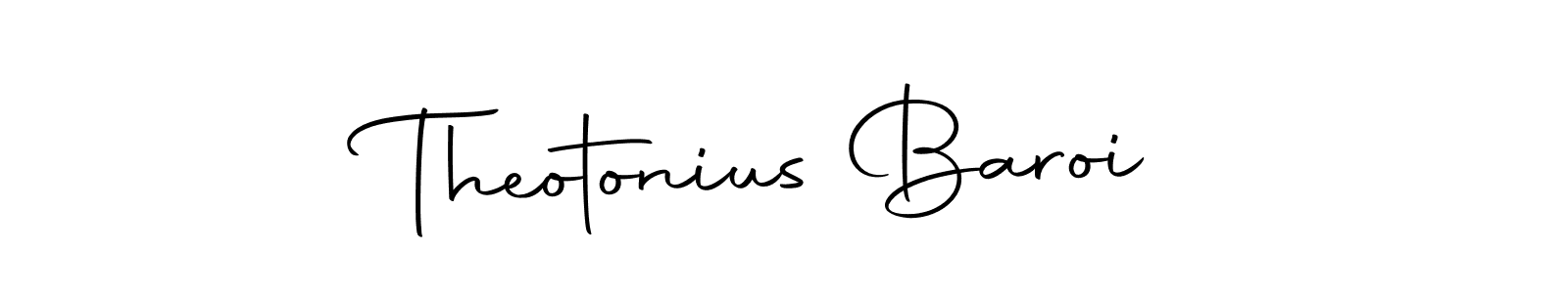 Also we have Theotonius Baroi name is the best signature style. Create professional handwritten signature collection using Autography-DOLnW autograph style. Theotonius Baroi signature style 10 images and pictures png