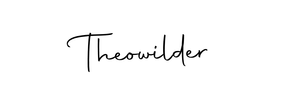 Design your own signature with our free online signature maker. With this signature software, you can create a handwritten (Autography-DOLnW) signature for name Theowilder. Theowilder signature style 10 images and pictures png