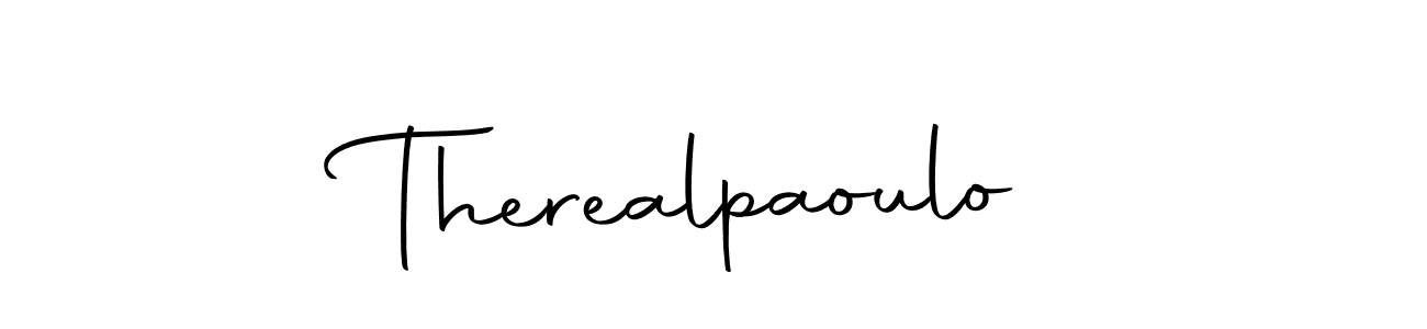 Create a beautiful signature design for name Therealpaoulo. With this signature (Autography-DOLnW) fonts, you can make a handwritten signature for free. Therealpaoulo signature style 10 images and pictures png
