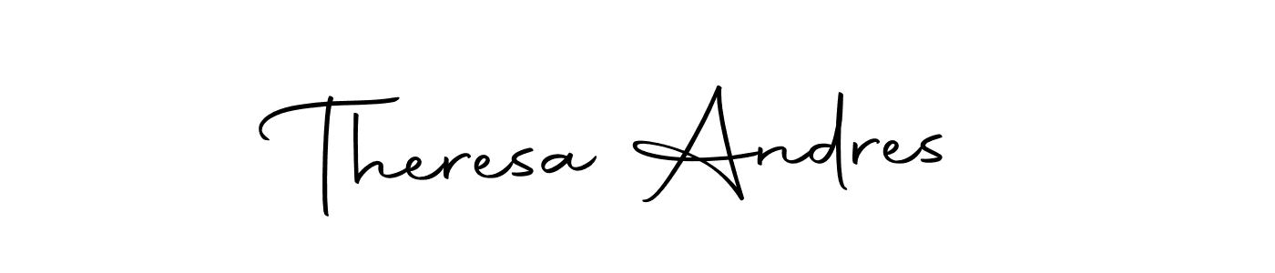 This is the best signature style for the Theresa Andres name. Also you like these signature font (Autography-DOLnW). Mix name signature. Theresa Andres signature style 10 images and pictures png