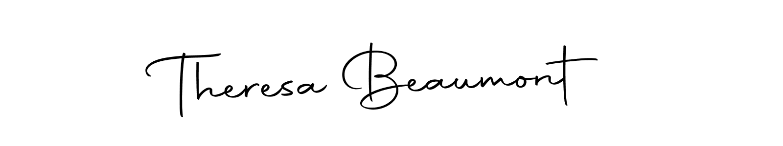 How to make Theresa Beaumont name signature. Use Autography-DOLnW style for creating short signs online. This is the latest handwritten sign. Theresa Beaumont signature style 10 images and pictures png