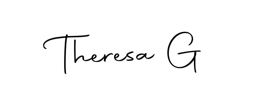 You should practise on your own different ways (Autography-DOLnW) to write your name (Theresa G) in signature. don't let someone else do it for you. Theresa G signature style 10 images and pictures png